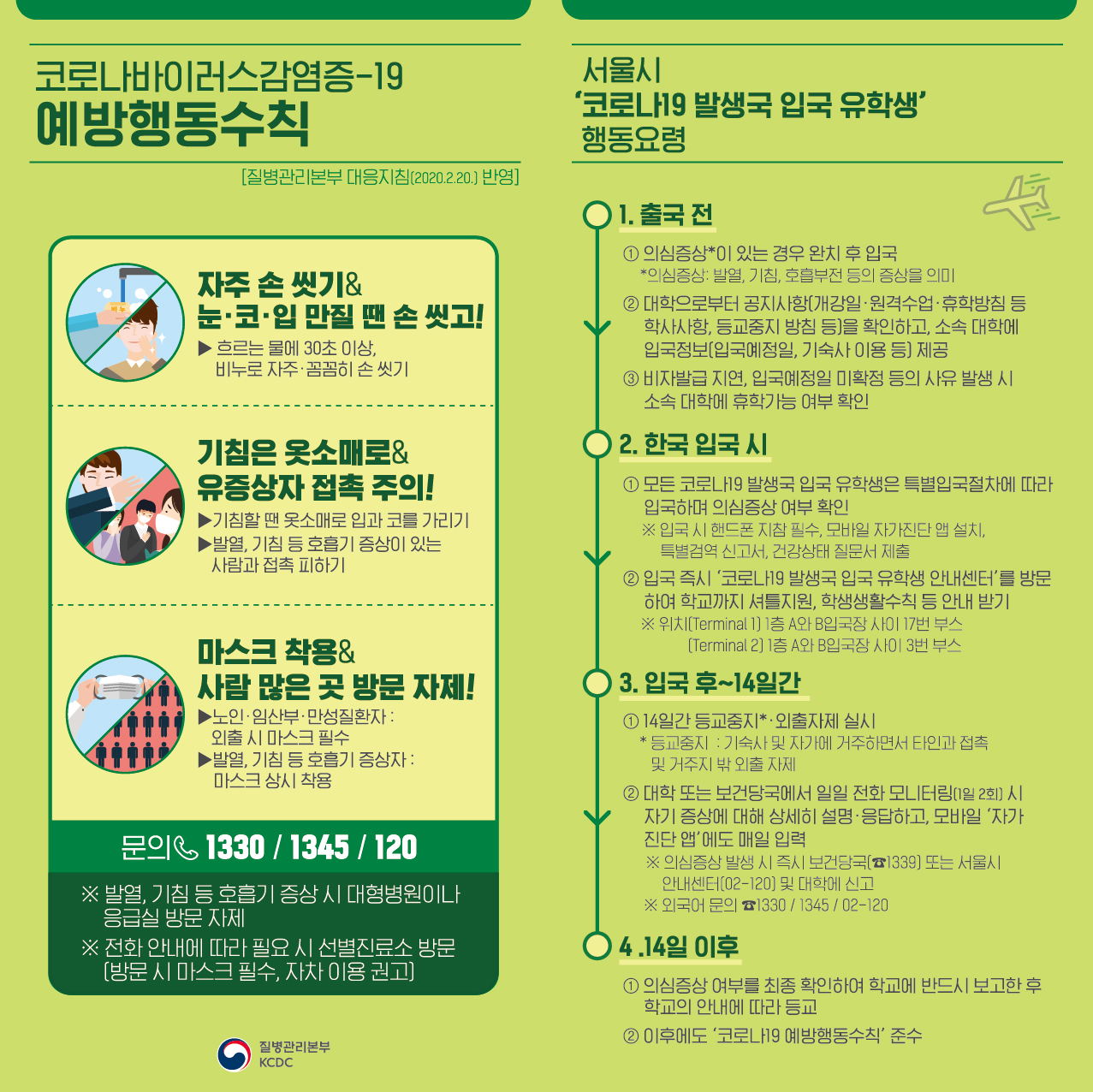 [중요공지] 코로나바이러스감염증-19 예방행동수칙 이미지1